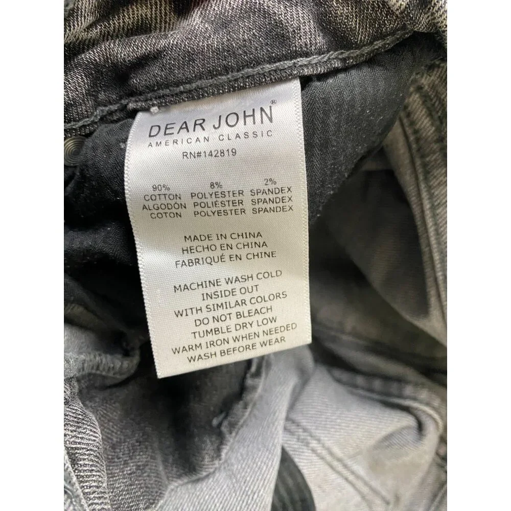Dear‎ John Womens Jaxtyn Bootcut Gray Jeans Size 28 Western Rodeo Cowboy Cowgirl